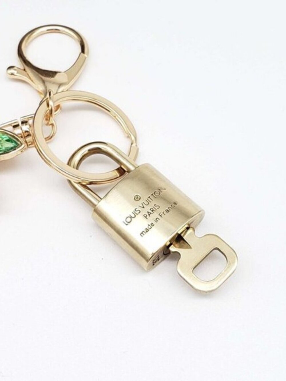 Louis Vuitton Authentic Gold Lock 🔒 Unbranded Apple Keychain Charm for Bags - Picture 5 of 7